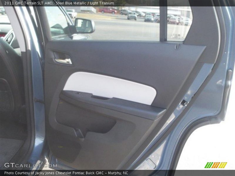 Steel Blue Metallic / Light Titanium 2011 GMC Terrain SLT AWD