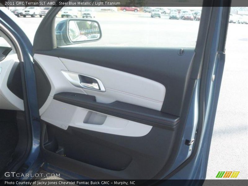 Steel Blue Metallic / Light Titanium 2011 GMC Terrain SLT AWD