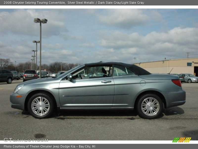 Silver Steel Metallic / Dark Slate Gray/Light Slate Gray 2008 Chrysler Sebring Touring Convertible