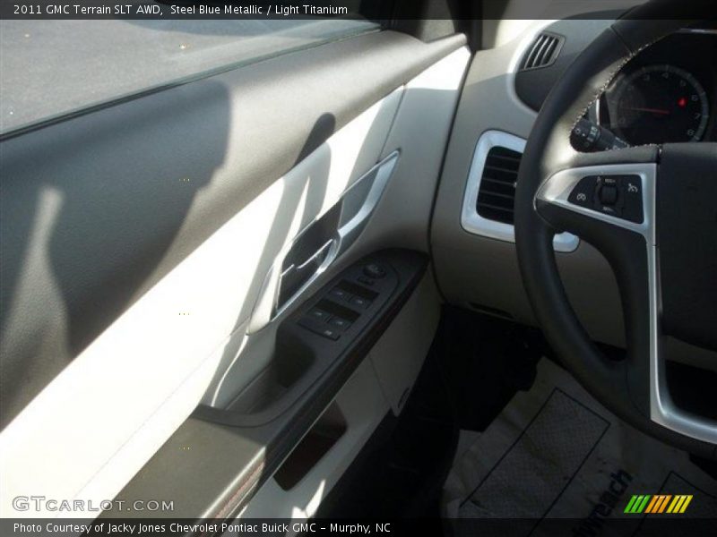 Steel Blue Metallic / Light Titanium 2011 GMC Terrain SLT AWD
