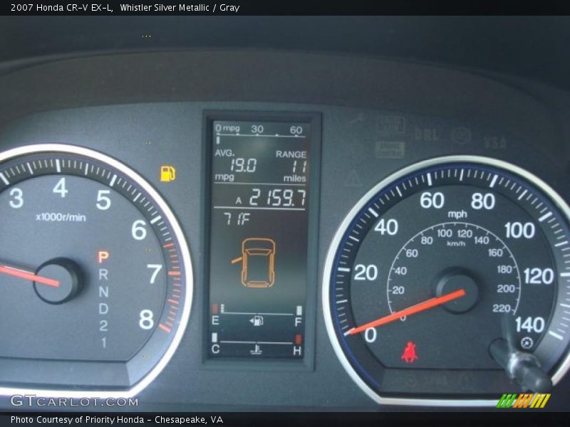 Whistler Silver Metallic / Gray 2007 Honda CR-V EX-L