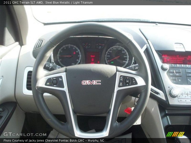 Steel Blue Metallic / Light Titanium 2011 GMC Terrain SLT AWD