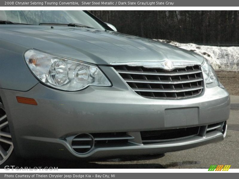 Silver Steel Metallic / Dark Slate Gray/Light Slate Gray 2008 Chrysler Sebring Touring Convertible