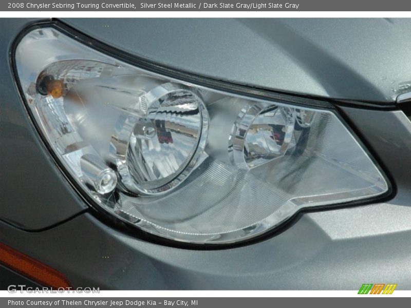Silver Steel Metallic / Dark Slate Gray/Light Slate Gray 2008 Chrysler Sebring Touring Convertible