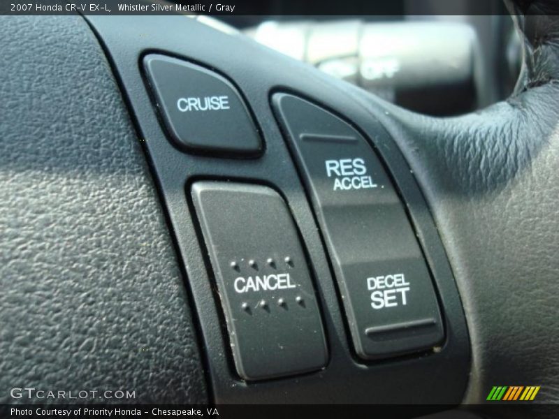 Whistler Silver Metallic / Gray 2007 Honda CR-V EX-L
