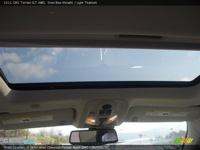 Steel Blue Metallic / Light Titanium 2011 GMC Terrain SLT AWD