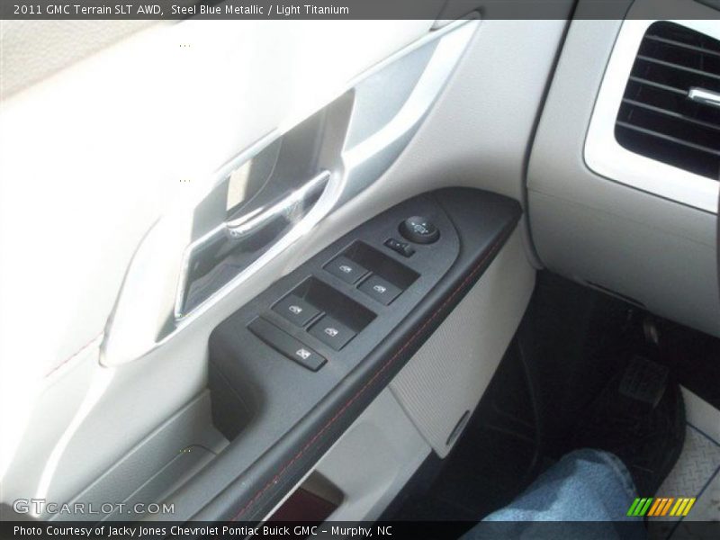 Steel Blue Metallic / Light Titanium 2011 GMC Terrain SLT AWD