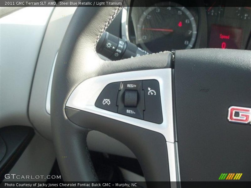 Steel Blue Metallic / Light Titanium 2011 GMC Terrain SLT AWD