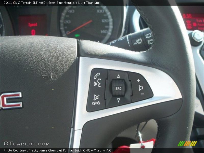 Steel Blue Metallic / Light Titanium 2011 GMC Terrain SLT AWD