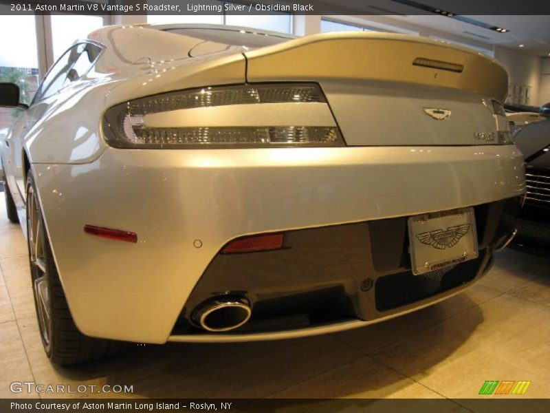 Lightning Silver / Obsidian Black 2011 Aston Martin V8 Vantage S Roadster