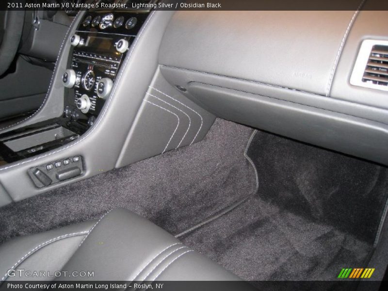 Lightning Silver / Obsidian Black 2011 Aston Martin V8 Vantage S Roadster
