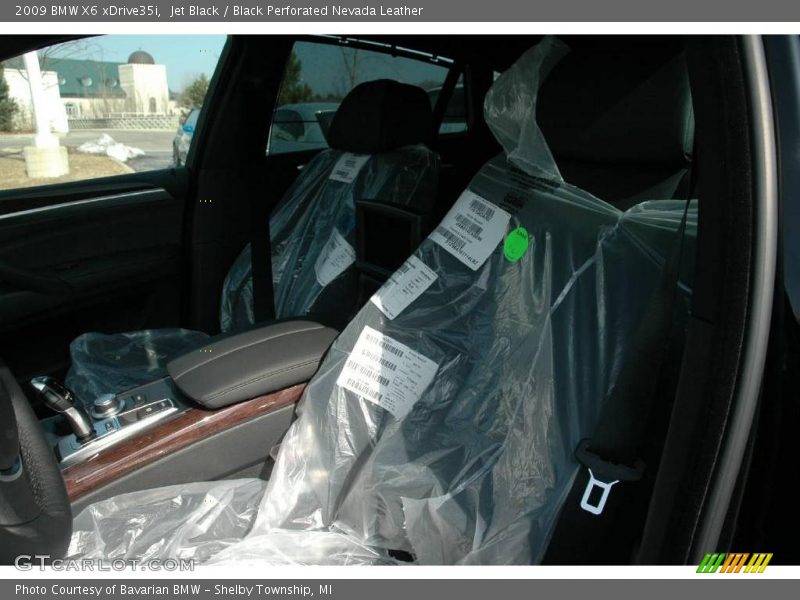 Jet Black / Black Perforated Nevada Leather 2009 BMW X6 xDrive35i