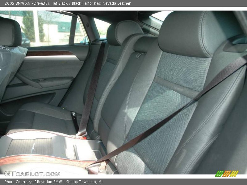 Jet Black / Black Perforated Nevada Leather 2009 BMW X6 xDrive35i