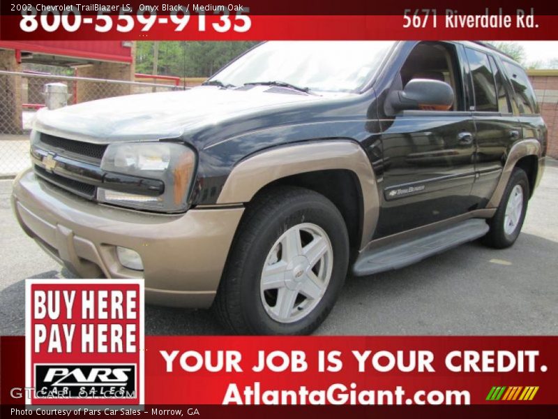 Onyx Black / Medium Oak 2002 Chevrolet TrailBlazer LS