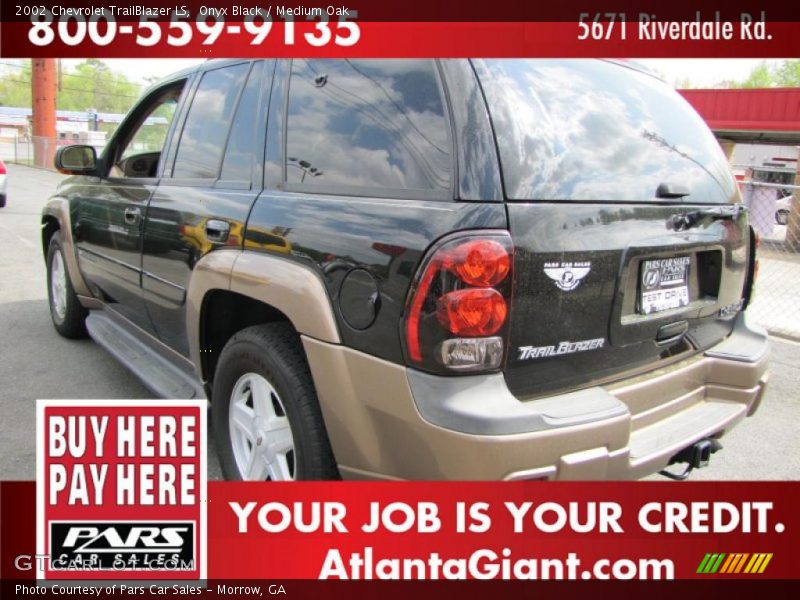 Onyx Black / Medium Oak 2002 Chevrolet TrailBlazer LS
