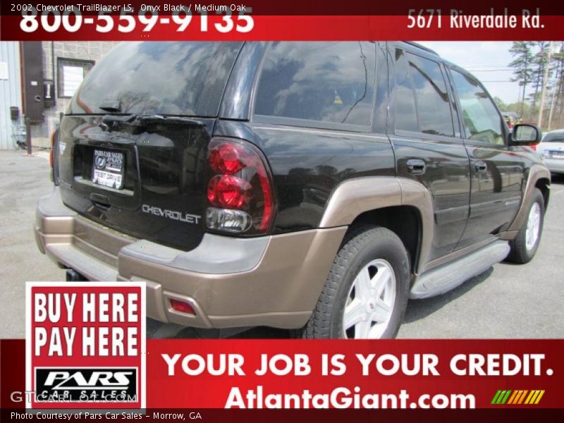 Onyx Black / Medium Oak 2002 Chevrolet TrailBlazer LS