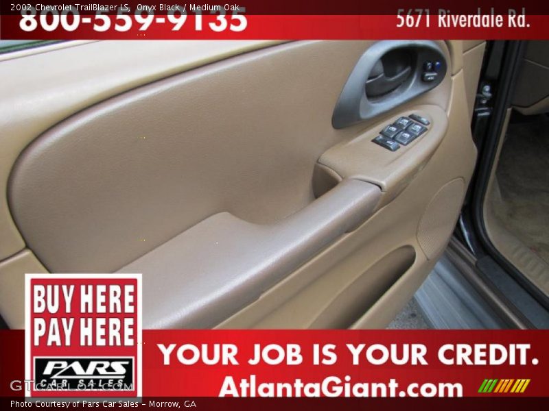 Onyx Black / Medium Oak 2002 Chevrolet TrailBlazer LS