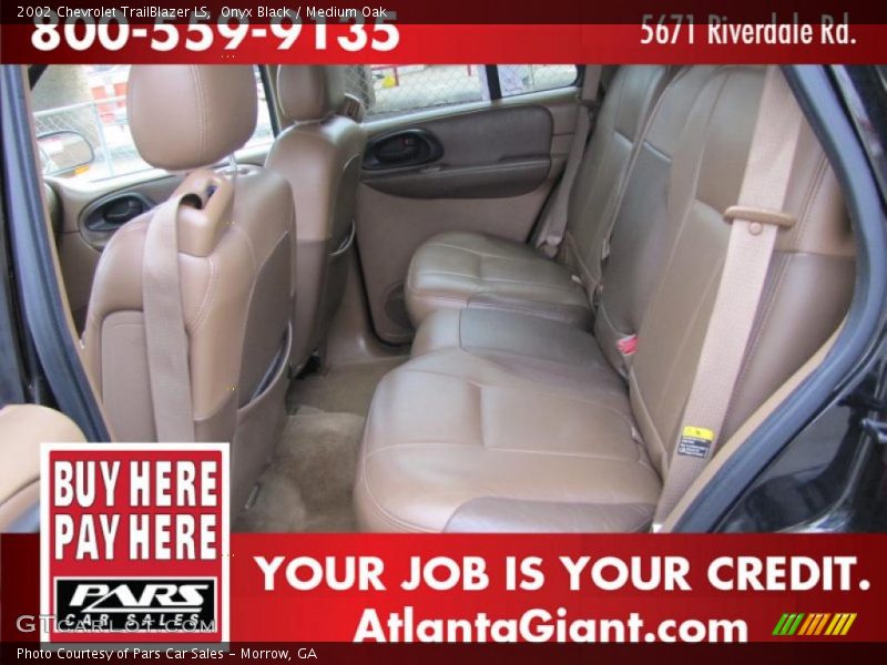 Onyx Black / Medium Oak 2002 Chevrolet TrailBlazer LS