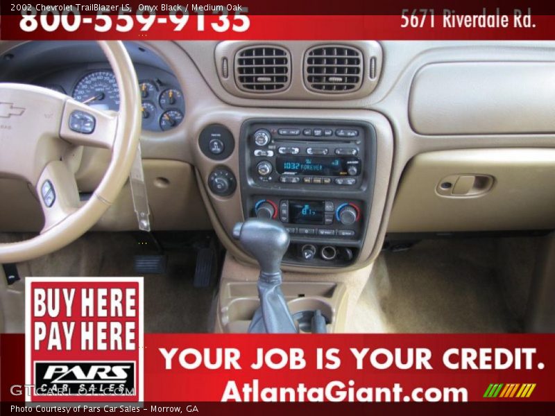 Onyx Black / Medium Oak 2002 Chevrolet TrailBlazer LS