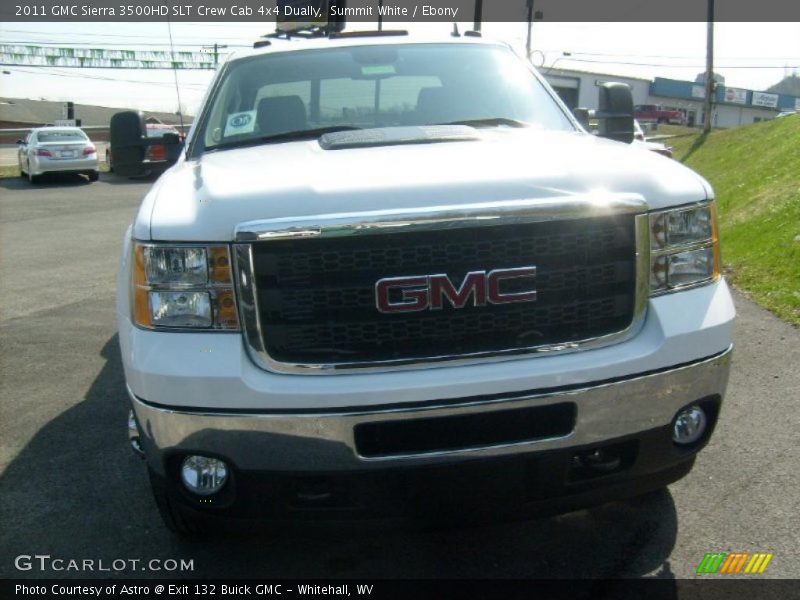 Summit White / Ebony 2011 GMC Sierra 3500HD SLT Crew Cab 4x4 Dually