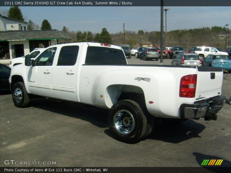 Summit White / Ebony 2011 GMC Sierra 3500HD SLT Crew Cab 4x4 Dually