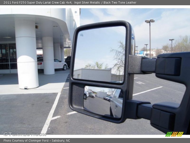 Ingot Silver Metallic / Black Two Tone Leather 2011 Ford F250 Super Duty Lariat Crew Cab 4x4