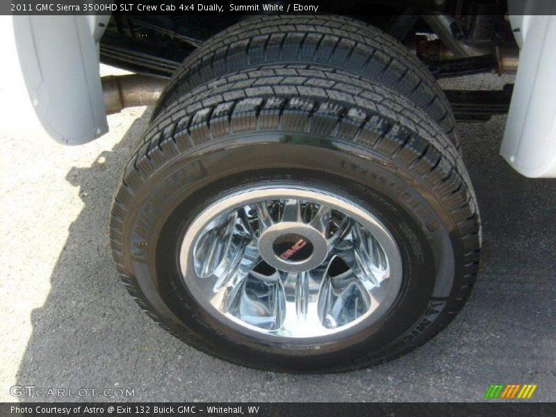 Summit White / Ebony 2011 GMC Sierra 3500HD SLT Crew Cab 4x4 Dually