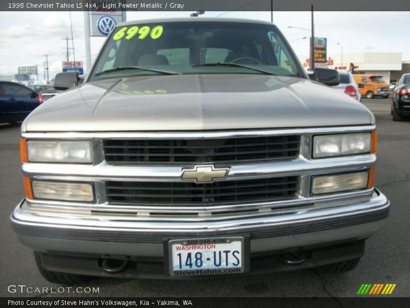 Light Pewter Metallic / Gray 1998 Chevrolet Tahoe LS 4x4