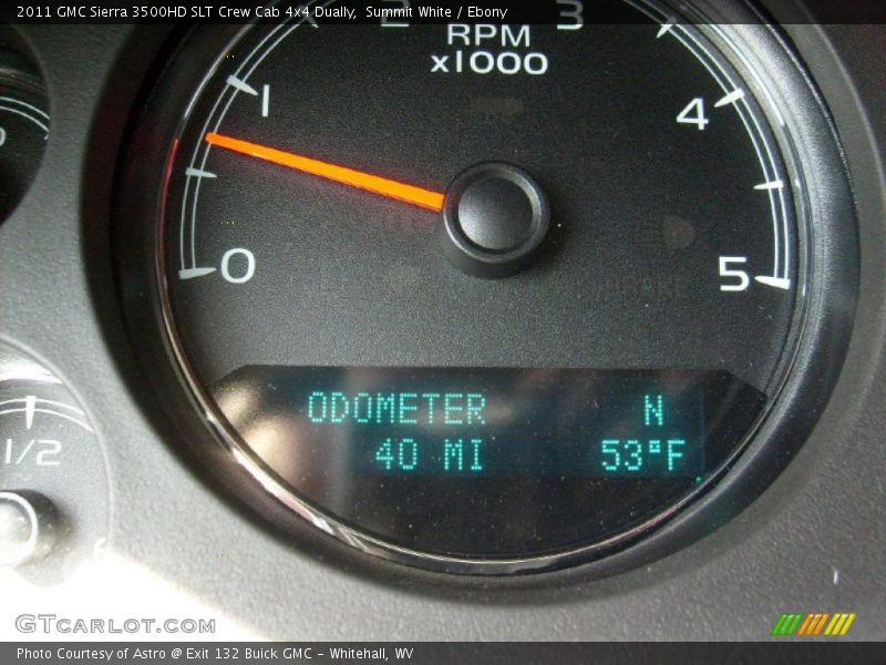 Summit White / Ebony 2011 GMC Sierra 3500HD SLT Crew Cab 4x4 Dually