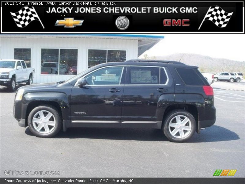Carbon Black Metallic / Jet Black 2011 GMC Terrain SLT AWD