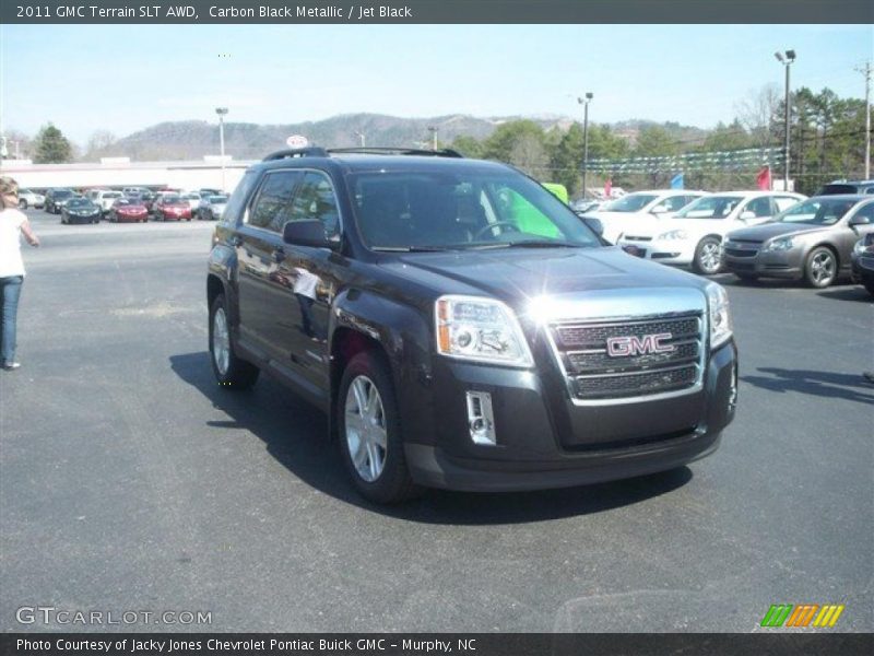 Carbon Black Metallic / Jet Black 2011 GMC Terrain SLT AWD