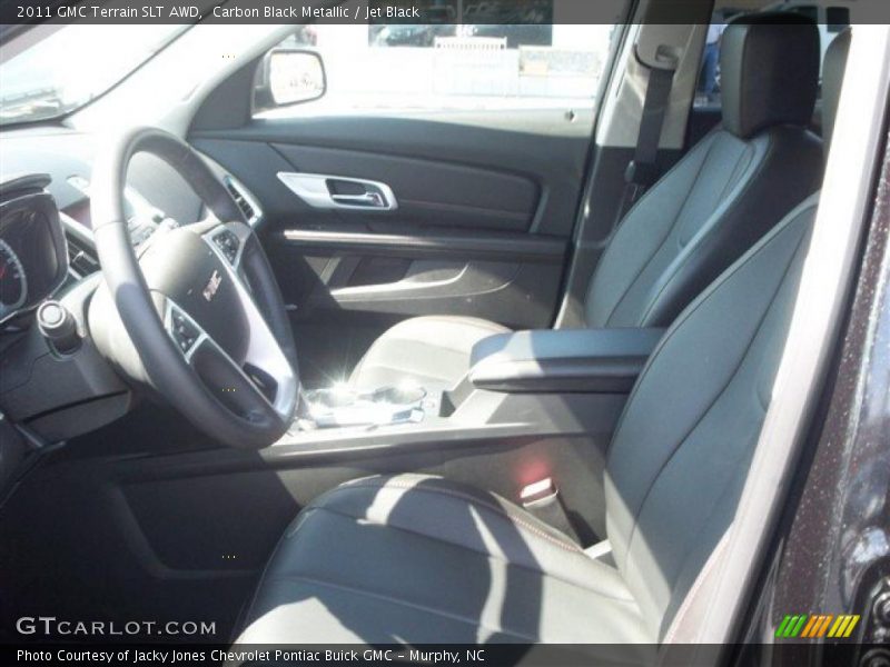 Carbon Black Metallic / Jet Black 2011 GMC Terrain SLT AWD