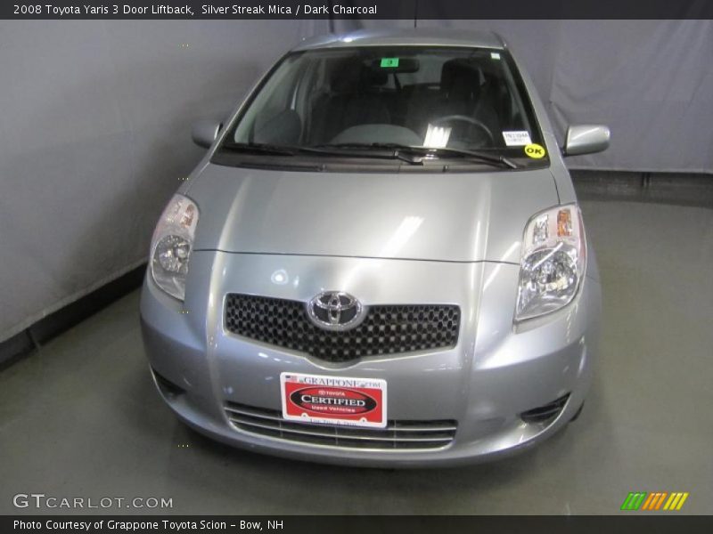 Silver Streak Mica / Dark Charcoal 2008 Toyota Yaris 3 Door Liftback