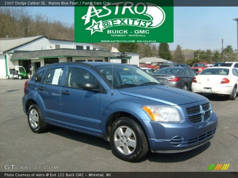 Marine Blue Pearl / Pastel Slate Gray 2007 Dodge Caliber SE