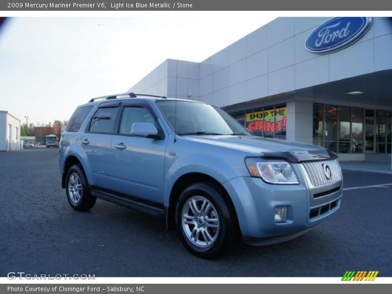 Light Ice Blue Metallic / Stone 2009 Mercury Mariner Premier V6