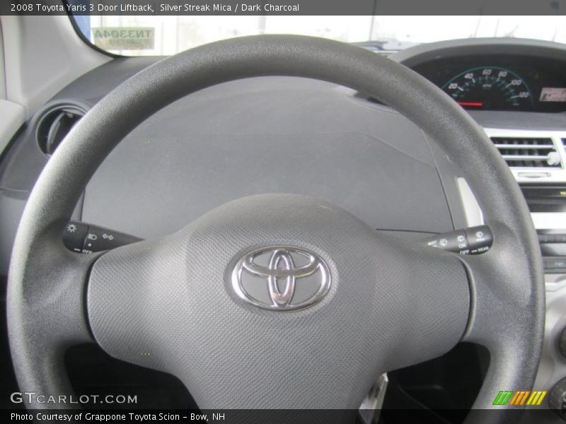 Silver Streak Mica / Dark Charcoal 2008 Toyota Yaris 3 Door Liftback