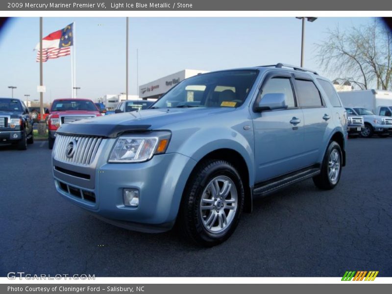 Light Ice Blue Metallic / Stone 2009 Mercury Mariner Premier V6