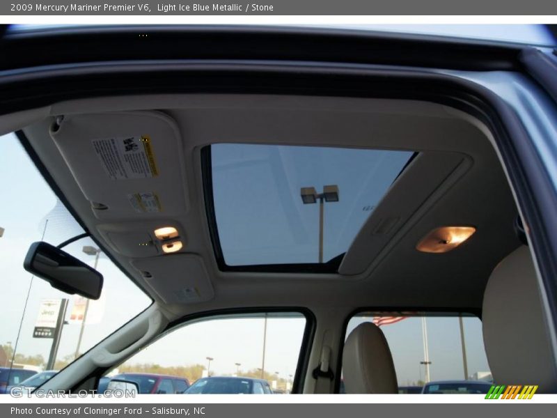 Light Ice Blue Metallic / Stone 2009 Mercury Mariner Premier V6
