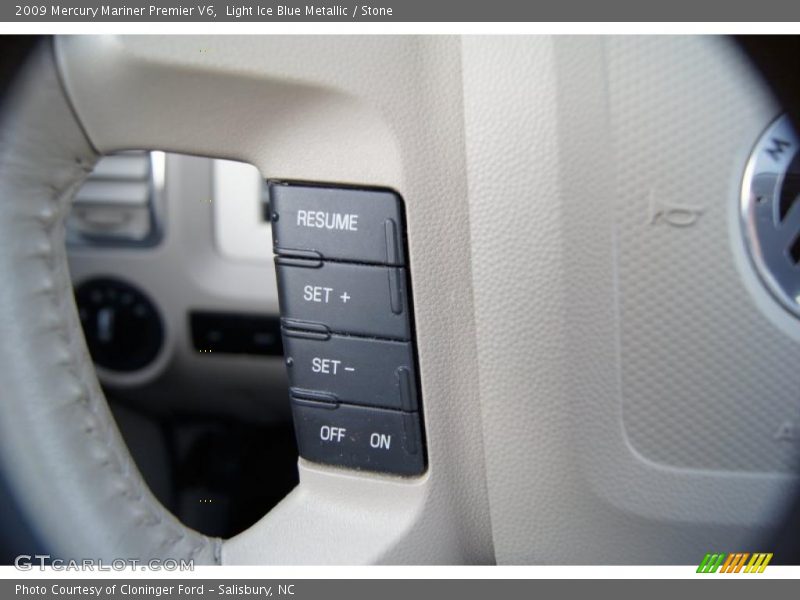 Light Ice Blue Metallic / Stone 2009 Mercury Mariner Premier V6