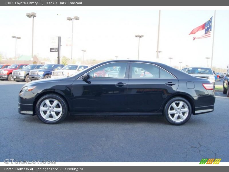 Black / Dark Charcoal 2007 Toyota Camry SE