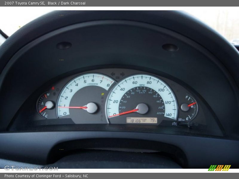 Black / Dark Charcoal 2007 Toyota Camry SE