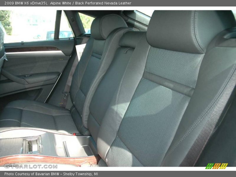 Alpine White / Black Perforated Nevada Leather 2009 BMW X6 xDrive35i