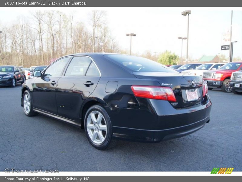 Black / Dark Charcoal 2007 Toyota Camry SE