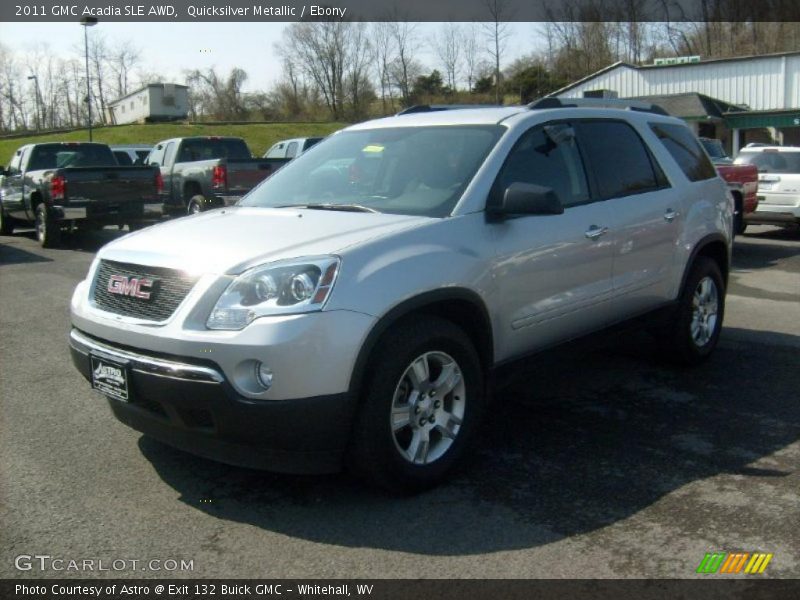 Quicksilver Metallic / Ebony 2011 GMC Acadia SLE AWD