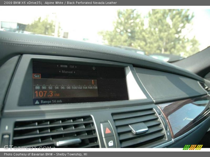 Alpine White / Black Perforated Nevada Leather 2009 BMW X6 xDrive35i