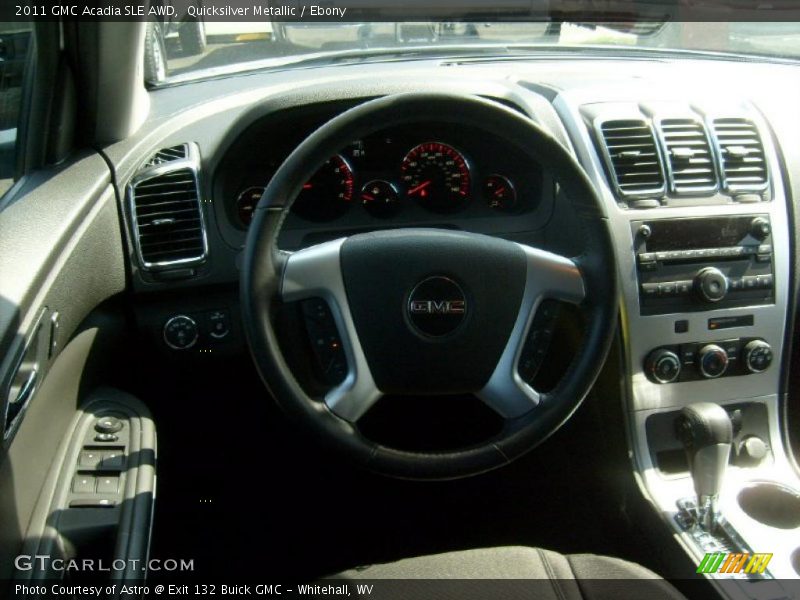 Quicksilver Metallic / Ebony 2011 GMC Acadia SLE AWD