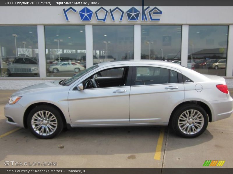 Bright Silver Metallic / Black 2011 Chrysler 200 Limited