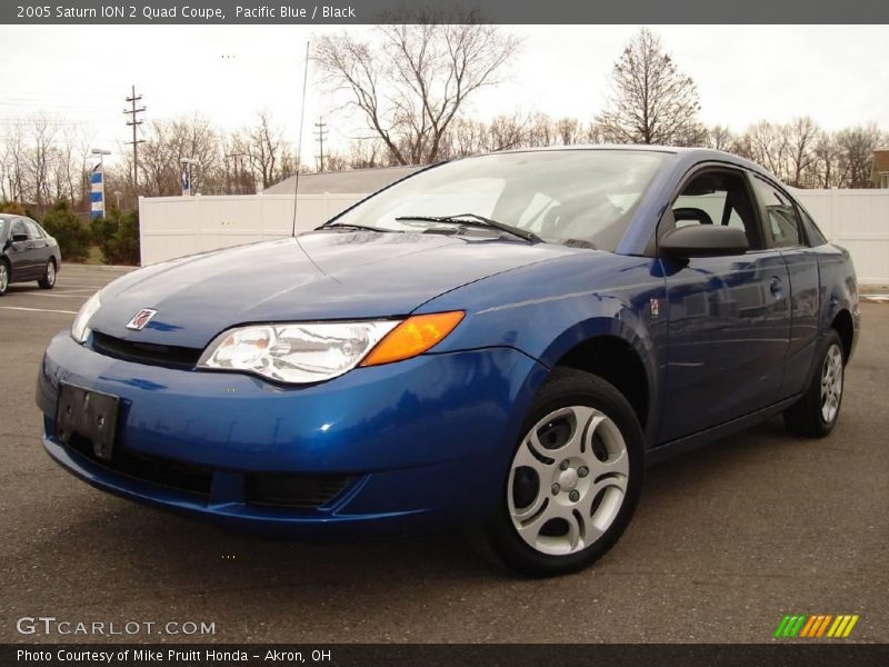 Pacific Blue / Black 2005 Saturn ION 2 Quad Coupe