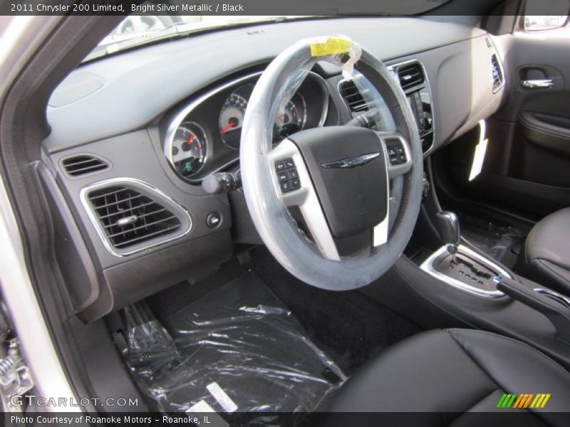 Bright Silver Metallic / Black 2011 Chrysler 200 Limited