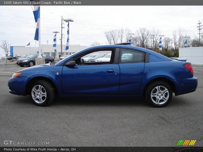 Pacific Blue / Black 2005 Saturn ION 2 Quad Coupe